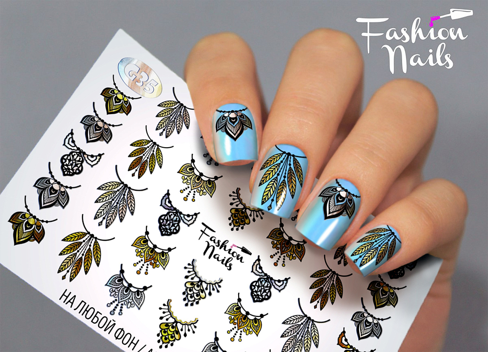 Fashion Nails, слайдер-дизайн "Galaxy" №35 Fashion Nails, слайдер-дизайн "Galaxy" №35