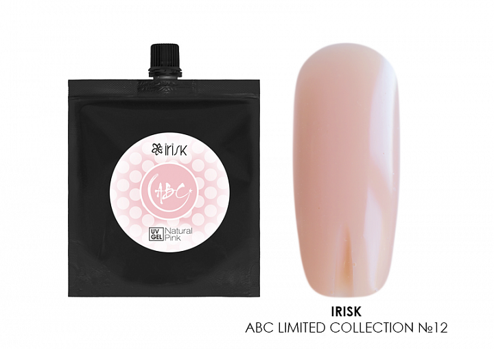 Irisk, ABC Limited collection - гель в дой-паке с дозатором №12 (Natural Pink), 180мл