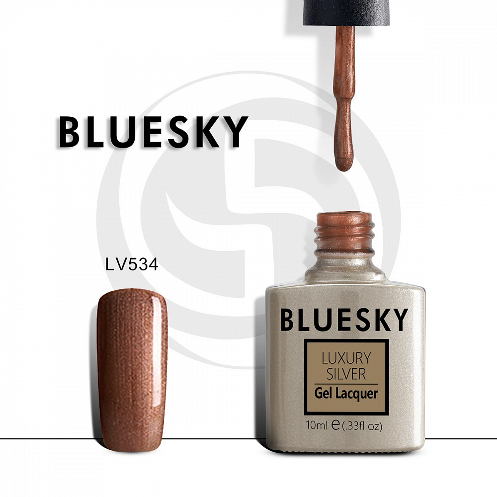 Bluesky, гель-лак Luxury Silver (LV534), 10 мл