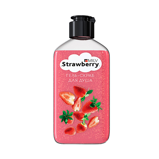 Milv, гель-скраб для душа "STRAWBERRY", 340 мл