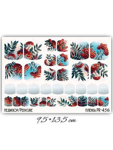 Anna Tkacheva, наклейки пленки для педикюра PR-456