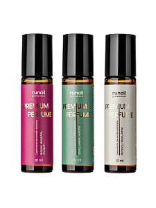 RuNail, набор №133 парфюмированное сухое масло для ногтей и кутикулы, 3 х 10 мл