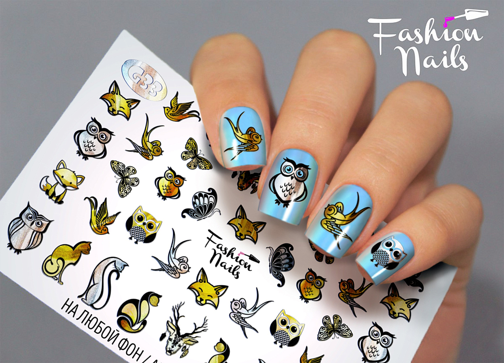 Fashion Nails, слайдер-дизайн "Galaxy" №33 Fashion Nails, слайдер-дизайн "Galaxy" №33