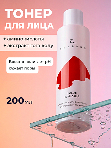 Evabond, тонер для лица с аминокислотой L-аргинином и экстрактом гота колу, 200 мл