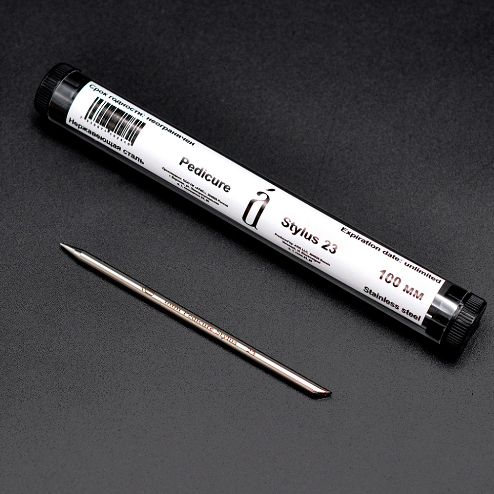 Atis, Pedicure Stylus*23 - стилус для педикюра из стали (23/100 мм), 1 шт