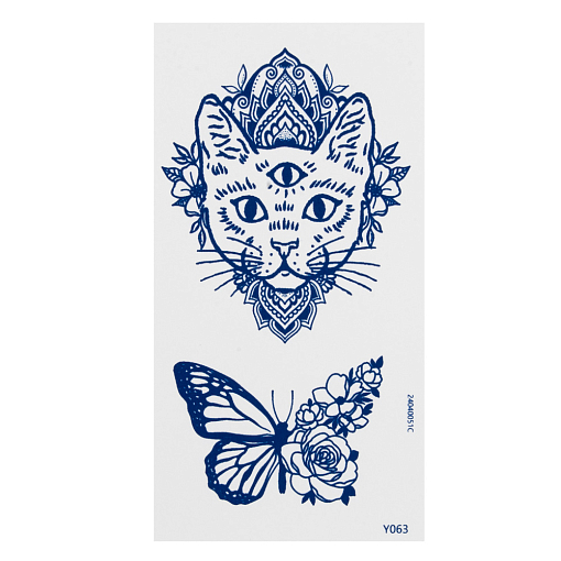 Irisk, набор №16 INK TATOO - тату реалистичная долговременная для тела, 2 шт