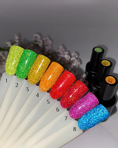 УЦЕНКА, Grattol, Color Gel Polish - светоотражающий гель-лак "Bright Neon" (№07), 9мл