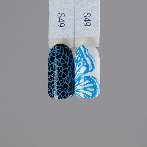 Swanky Stamping, лак для стемпинга S49 (cyan blue), 6 мл