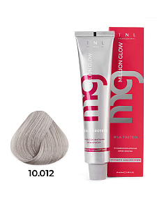 TNL, Million glow Silk protein - крем-краска для волос (10.012 Платиновый блонд пастел.пепел.),60 мл