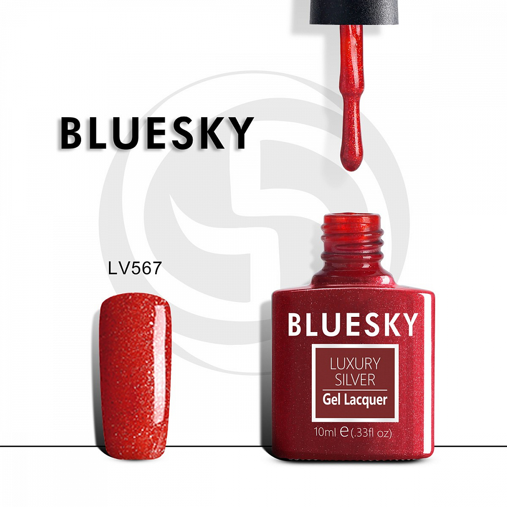Bluesky, гель-лак Luxury Silver (LV567), 10 мл