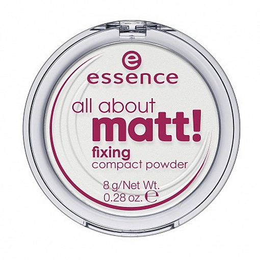 Essence, all about matt! fixing compact powder — пудра компактная (прозрачная)