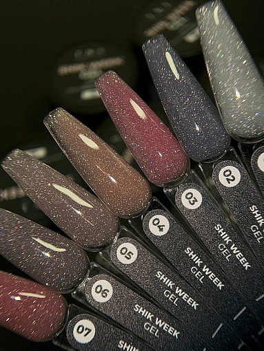 TNL, жесткий светоотражающий гель для наращивания Shik Week №5, 15 мл