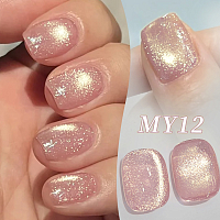 Born Pretty, Colored Cat Magnetic Gel-Light Flow - магнитный гель-лак "кошачий глаз" MY12, 10 мл