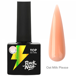 RockNail, Camouflage Top No Wipe - камуфлирующий топ (Oat Milk Please), 10 мл