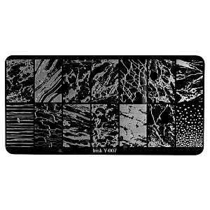 Irisk, трафарет для стемпинга металлический 6x12см (№307 Y-007)