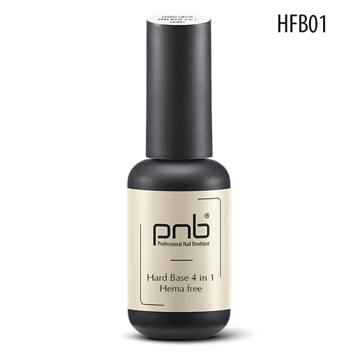 PNB, Hard Hema Free Base - жесткая цветная база для ногтей без содержания HEMA (HFB01), 8 мл