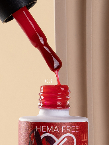 PASHE, набор №10 жесткая каучуковая цветная база HEMA-Free Only Red (8 оттенков по 9 мл)
