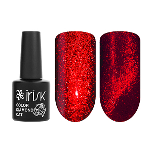 Irisk, гель-лак "кошачий глаз" Color Diamond Cat (№35 Ruby Reds), 10 мл