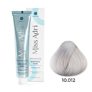 Adricoco, Miss Adri Brazilian Elixir Ammonia free - крем-краска для волос (оттенок 10.012), 100 мл