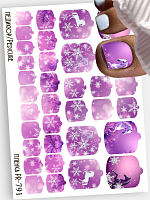 Anna Tkacheva, наклейки пленки для педикюра PR-791