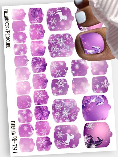 Anna Tkacheva, наклейки пленки для педикюра PR-791 Anna Tkacheva, наклейки пленки для педикюра PR-791