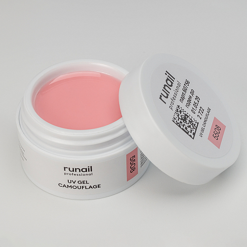 Runail, камуфлирующий УФ-гель №5508 (Нежный румянец), 15 гр