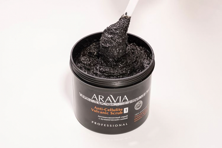 Aravia Organic, Anti-Cellulite Vulcanic Scrub - антицеллюлитный скраб с вулканической глиной, 550 мл