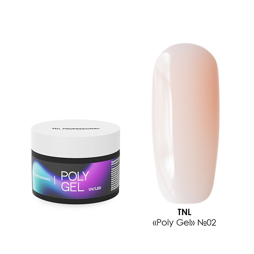 TNL, Poly Gel - жидкий полигель №02 (кремовый), 30 мл