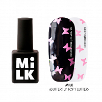 Milk, Butterfly Art Effect Flutter - декоративный топ для гель-лака, 9 мл