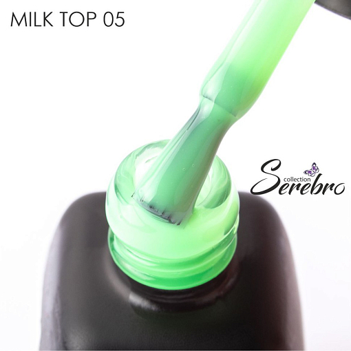 Serebro, Milk top - молочный топ для гель-лака (без л/с) №05, 11 мл