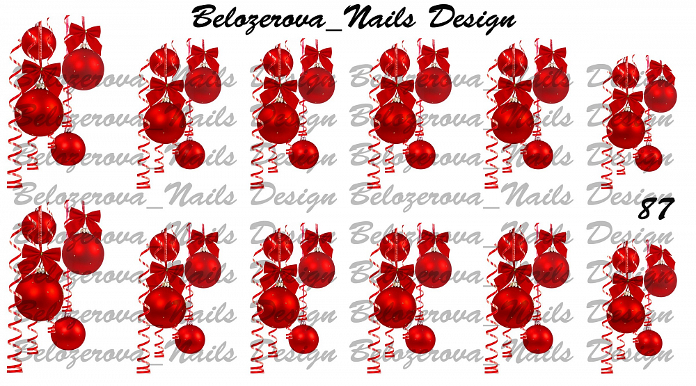 Слайдер-дизайн Belozerova Nails Design на белой пленке (87)
