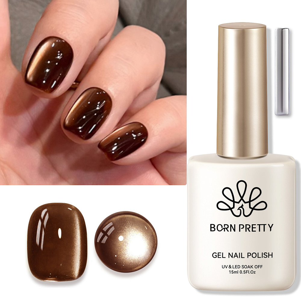 Born Pretty, Autumn Cat Magnetic AW03 - набор гель-лак "кошачий глаз" и магнит для гель-лака, 15 мл