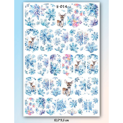 Anna Tkacheva, наклейки пленки для дизайна ногтей N-014