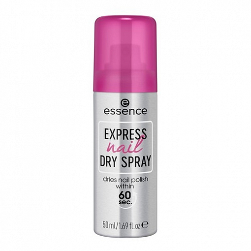 Essence, express nail dry spray - спрей экспресс-сушка лака для ногтей, 50 мл