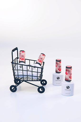 Adricoco, Feline Glow - гель-лак "корейская кошка" №04 (огненная планета), 8 мл