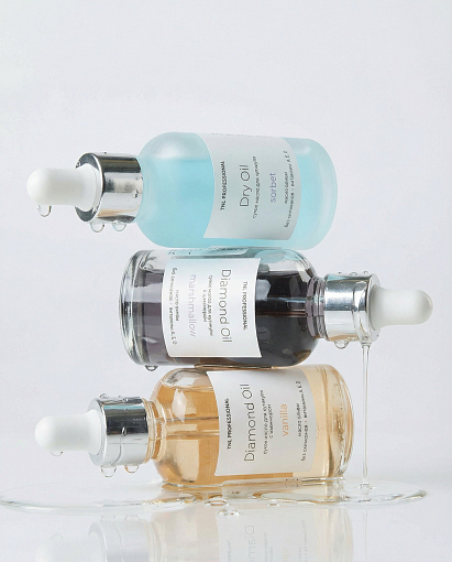 TNL, Diamond Oil - сухое масло для кутикулы с шиммером (ваниль), 30 мл