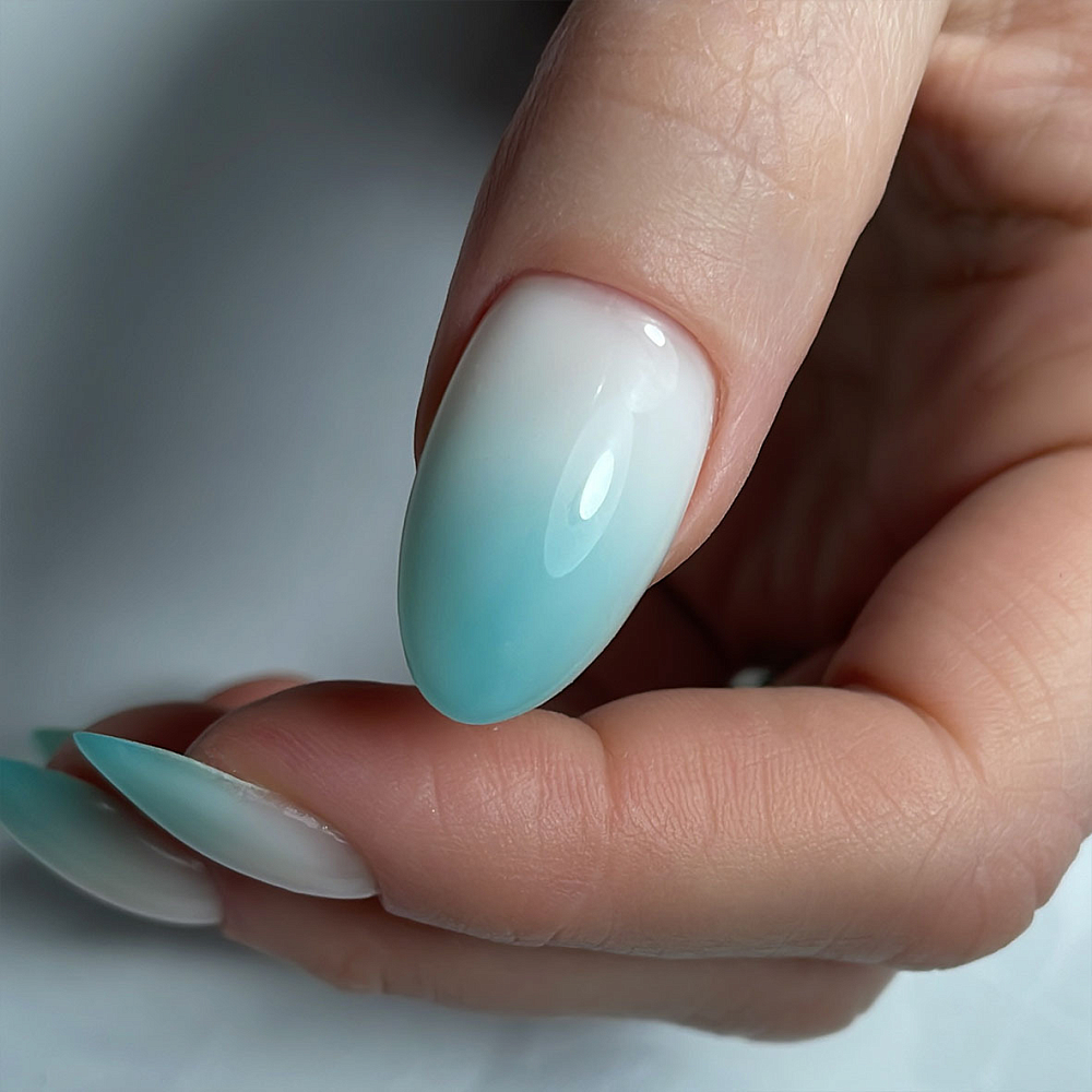 Дизайн ногтей. Товар: BSG, Полижеле для наращивания ногтей №12 (голубой), 13 гр