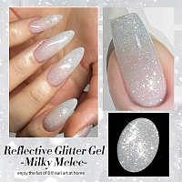 Born Pretty, Reflective Glitter Gel-SZ12 - светоотражающий гель-лак, 10 мл