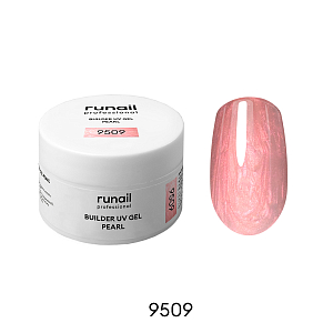 RuNail, BUILDER UV GEL PEARL - моделирующий УФ-гель c жемчужным эффектом №9509, 15 гр