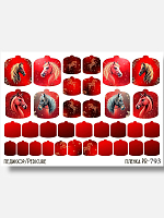 Anna Tkacheva, наклейки пленки для педикюра PR-793