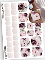 Anna Tkacheva, наклейки пленки для педикюра PR-785