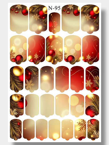 Anna Tkacheva, наклейки пленки для дизайна ногтей N-095