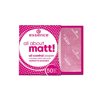 Essence, all about matt! oil control paper — матирующие салфетки, 50шт