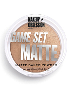 Makeup Obsession, компактная пудра для лица Game Set Matte (оттенок "Kalahari")