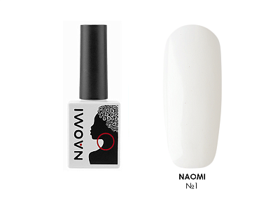 

Naomi, гель-лак №001, 10 мл, Белый;для французского маникюра