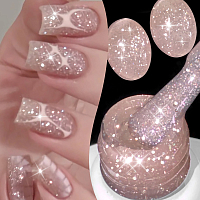 Born Pretty, Reflective Glitter Gel Polish - гель-лак светоотражающий SZ52, 10 мл