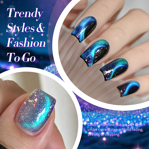 Born Pretty, Glitter Cat Magnetic Gel - магнитный гель-лак "кошачий глаз" с глиттером MY35, 10 мл