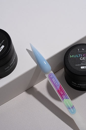 TNL, набор №62 жесткий гель для наращивания и укрепления Multi Color Gel (5 оттенков по 15 мл)