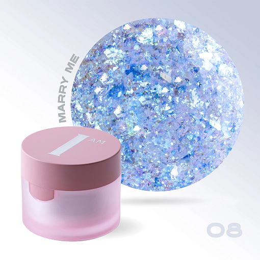 I am, гель-лак с эффектом Marry me №08, 5 мл