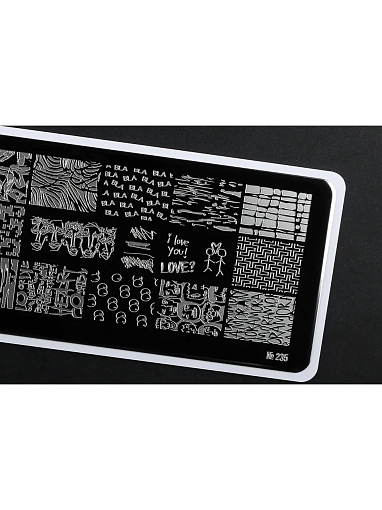 Пластина для стемпинга №235 (граффити, леттеринг)